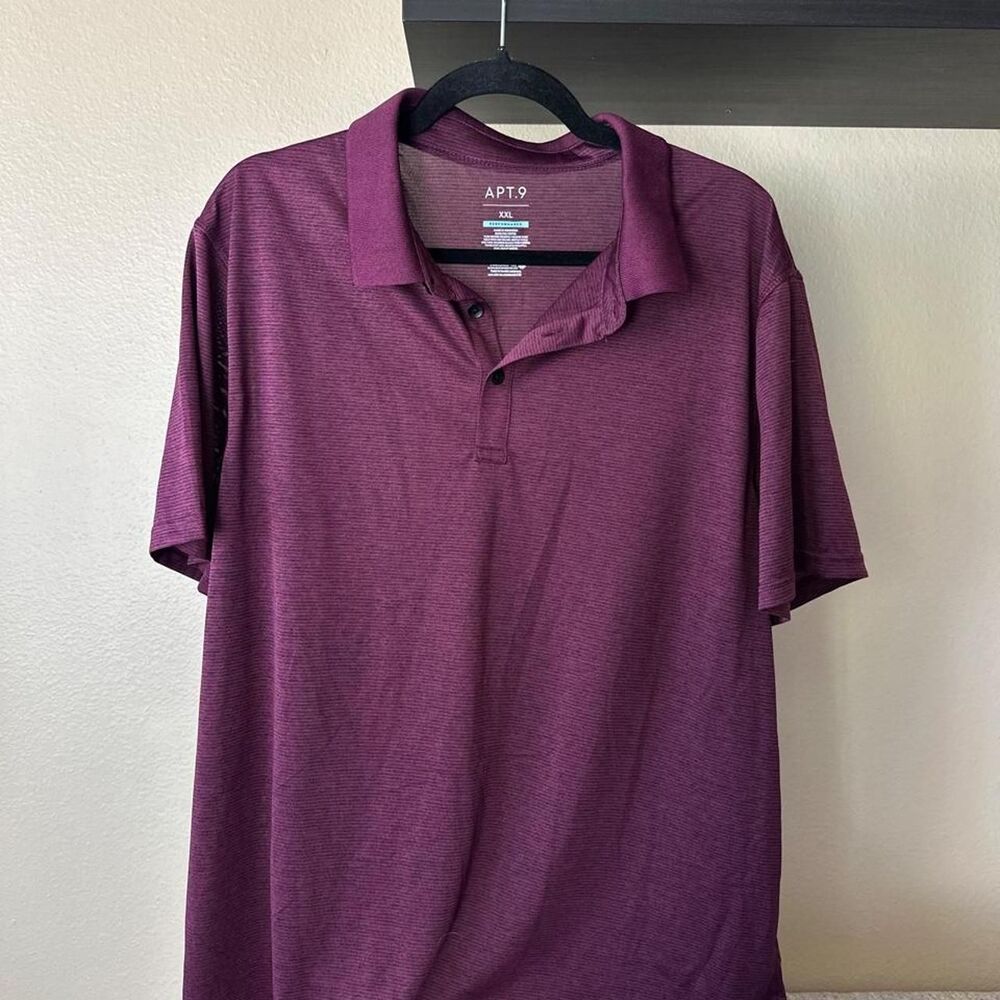 Apt-9 Men's Purple and Burgundy Polo-shirts